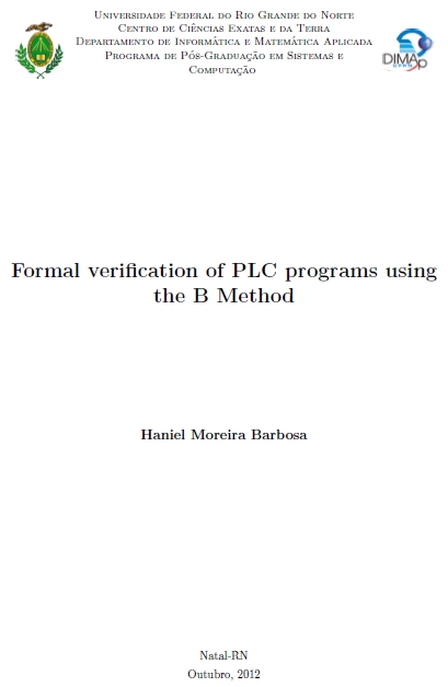 Formal verification of PLC programs using the B method