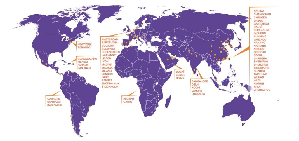 Carte des logiciels B dans le monde