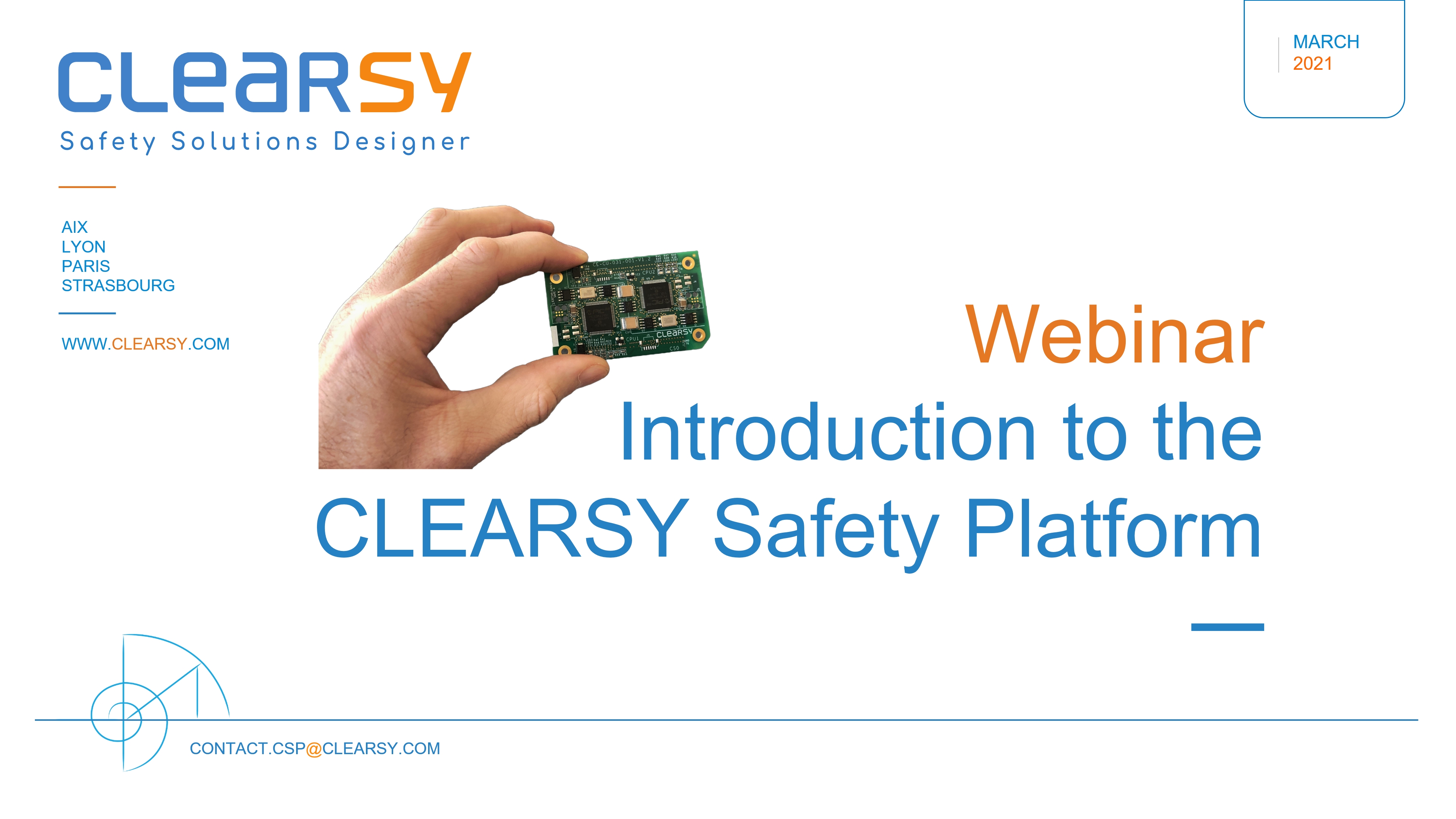 Publication de la vidéo du wébinaire « Introduction à la CLEARSY Safety Platform »